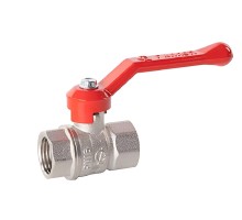 Кран шаровой ГАЛЛОП Стандарт 220 никель 1/2″ Ду15 Py16 ВР-ВР полнопроходной, управление ручка-рычаг, корпус - латунь