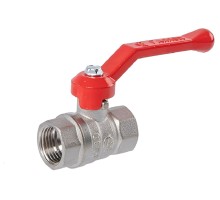 Кран шаровой ГАЛЛОП Стандарт 220 никель 1/2″ Ду15 Py40 ВР-ВР полнопроходной, управление ручка-рычаг, корпус - латунь