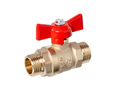 Кран шаровой ГАЛЛОП Стандарт 233 1/2″ Ду15 Py40 НР-НР полнопроходной, управление ручка-бабочка, корпус - латунь Кран шаровой ГАЛЛОП Стандарт 233 1/2″ Ду15 Py40 НР-НР полнопроходной, управление ручка-бабочка, корпус - латунь