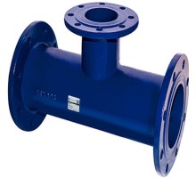 Тройник DENDOR Ду80x50 Ру10 напорный фланцевый чугунный
