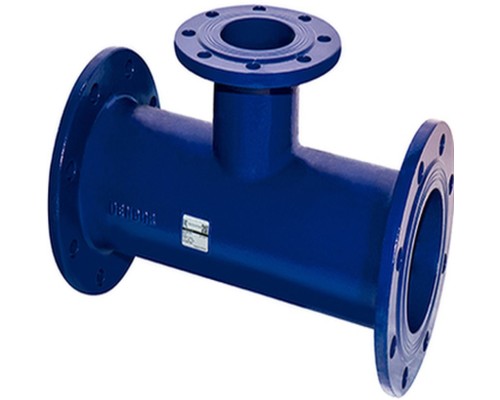 Тройник DENDOR Ду150x150 Ру10 напорный фланцевый чугунный Тройник DENDOR Ду150x150 Ру10 напорный фланцевый чугунный