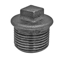 Заглушка чугунная резьбовая Fittex PLUS НР 1 1/4″ Ду32 Ру16, наружная резьба, без покрытия