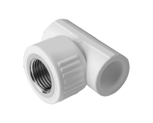 Тройник полипропиленовый PP-R комбинированный Aqualink Дн20x3/4″ Ру25 внутренняя резьба Тройник полипропиленовый PP-R комбинированный Aqualink Дн20x3/4″ Ру25 внутренняя резьба