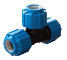 Тройник ПНД Политэк Дн32x25x32 Ру16 переходной